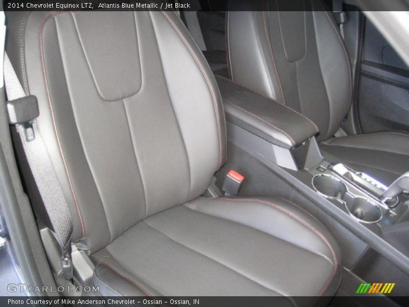 Atlantis Blue Metallic / Jet Black 2014 Chevrolet Equinox LTZ