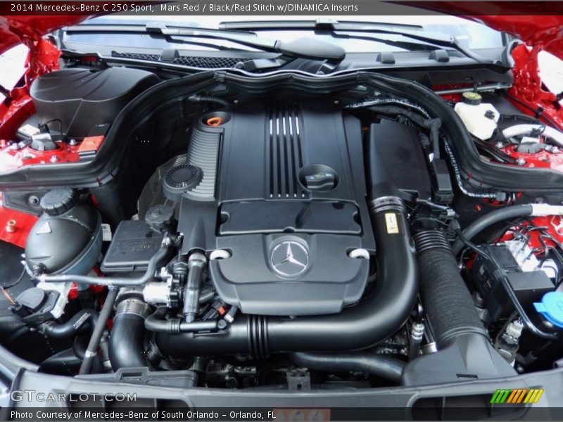 Mars Red / Black/Red Stitch w/DINAMICA Inserts 2014 Mercedes-Benz C 250 Sport