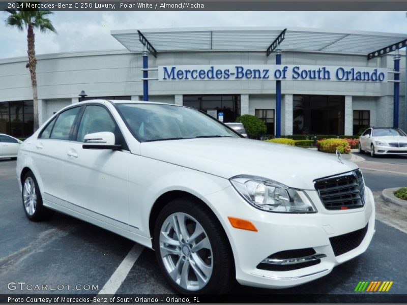 Polar White / Almond/Mocha 2014 Mercedes-Benz C 250 Luxury