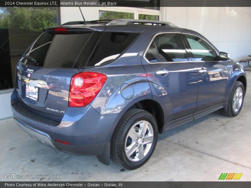 Atlantis Blue Metallic / Jet Black 2014 Chevrolet Equinox LTZ
