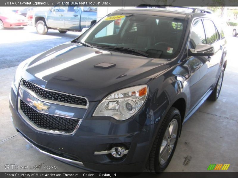 Atlantis Blue Metallic / Jet Black 2014 Chevrolet Equinox LTZ
