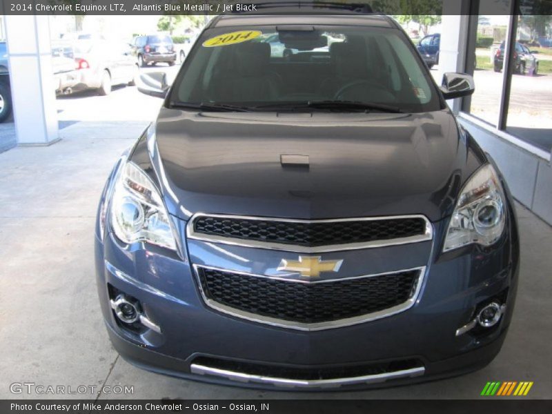Atlantis Blue Metallic / Jet Black 2014 Chevrolet Equinox LTZ