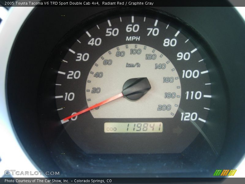 Radiant Red / Graphite Gray 2005 Toyota Tacoma V6 TRD Sport Double Cab 4x4