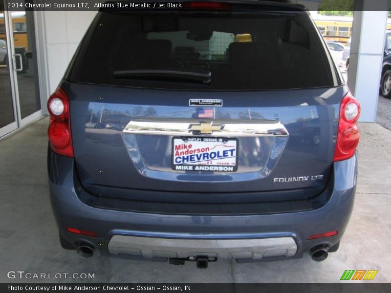 Atlantis Blue Metallic / Jet Black 2014 Chevrolet Equinox LTZ
