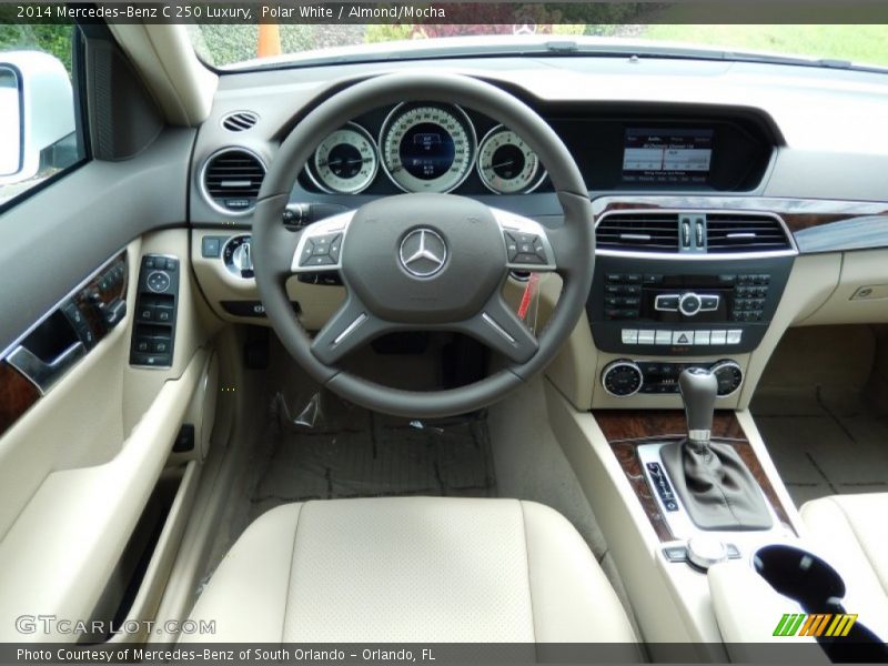 Polar White / Almond/Mocha 2014 Mercedes-Benz C 250 Luxury