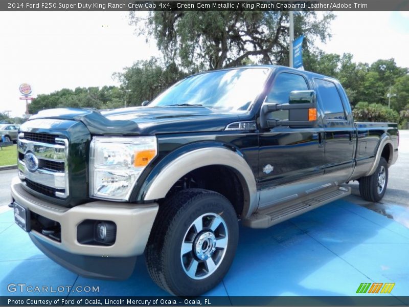 Front 3/4 View of 2014 F250 Super Duty King Ranch Crew Cab 4x4