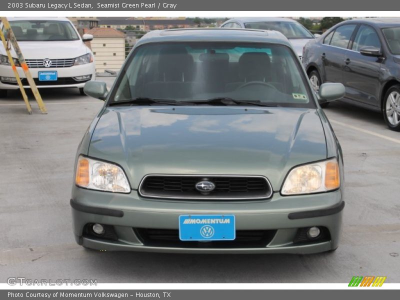 Seamist Green Pearl / Gray 2003 Subaru Legacy L Sedan