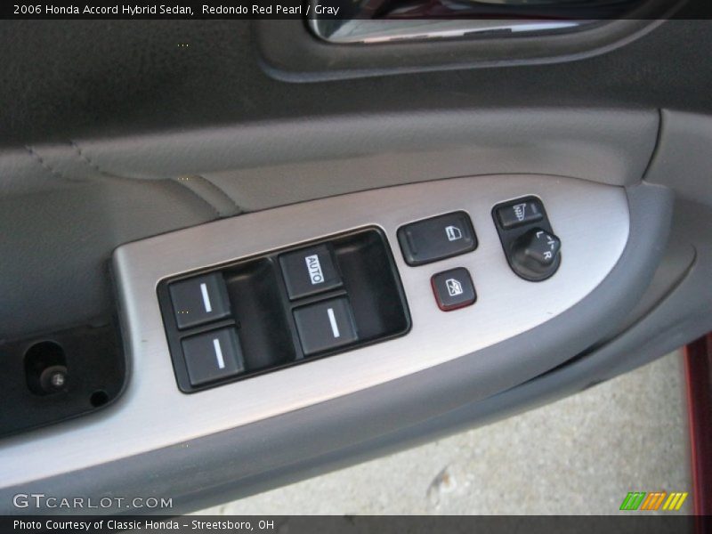 Redondo Red Pearl / Gray 2006 Honda Accord Hybrid Sedan