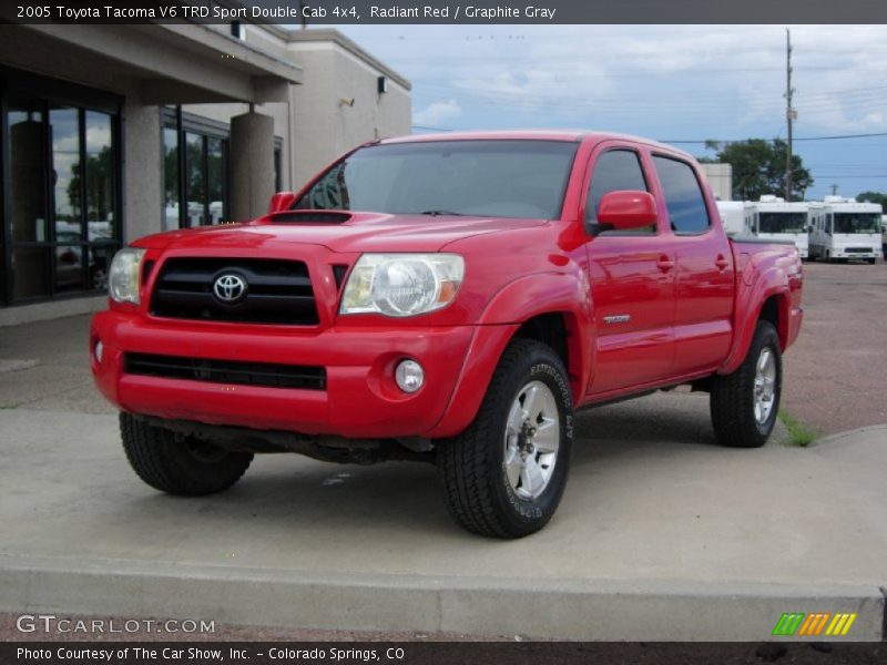 Radiant Red / Graphite Gray 2005 Toyota Tacoma V6 TRD Sport Double Cab 4x4
