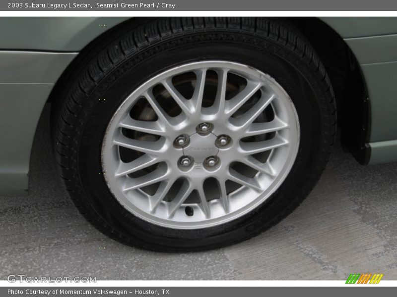 Seamist Green Pearl / Gray 2003 Subaru Legacy L Sedan