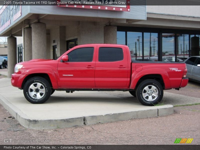 Radiant Red / Graphite Gray 2005 Toyota Tacoma V6 TRD Sport Double Cab 4x4