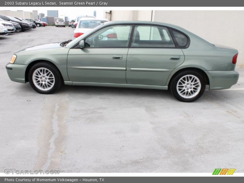 Seamist Green Pearl / Gray 2003 Subaru Legacy L Sedan