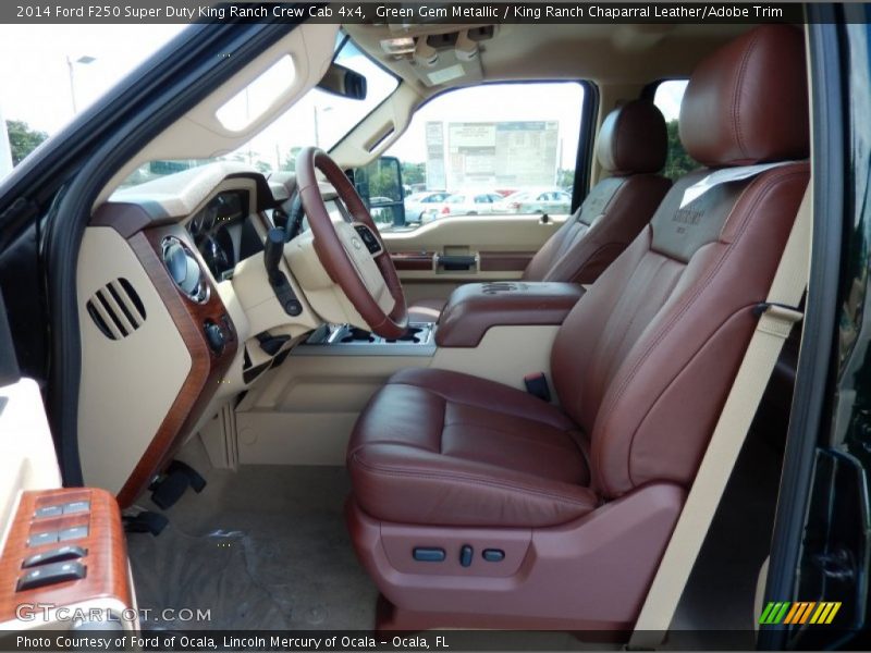  2014 F250 Super Duty King Ranch Crew Cab 4x4 King Ranch Chaparral Leather/Adobe Trim Interior