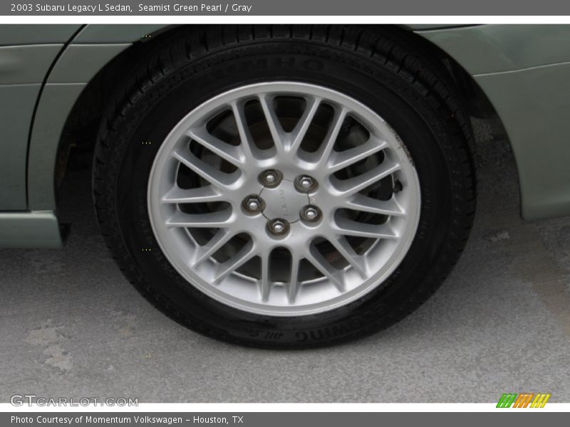 Seamist Green Pearl / Gray 2003 Subaru Legacy L Sedan