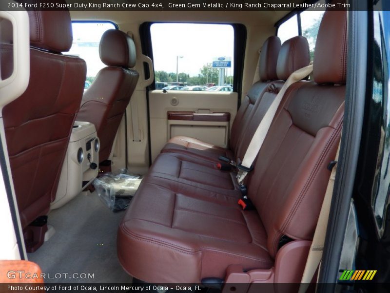 Rear Seat of 2014 F250 Super Duty King Ranch Crew Cab 4x4