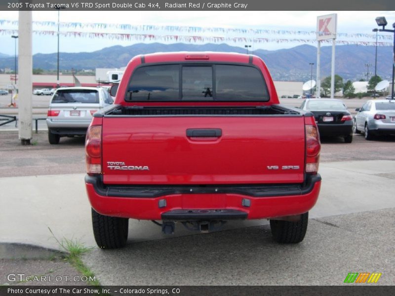Radiant Red / Graphite Gray 2005 Toyota Tacoma V6 TRD Sport Double Cab 4x4