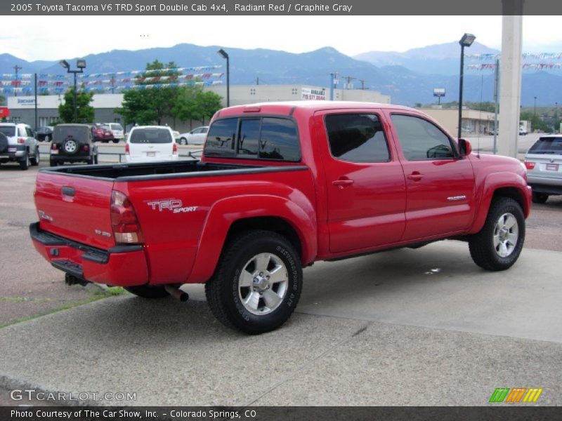 Radiant Red / Graphite Gray 2005 Toyota Tacoma V6 TRD Sport Double Cab 4x4