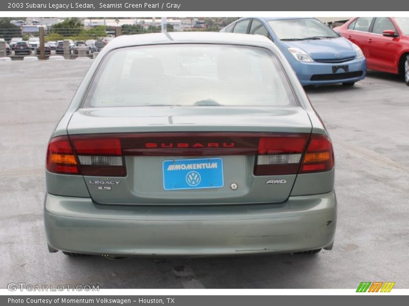 Seamist Green Pearl / Gray 2003 Subaru Legacy L Sedan