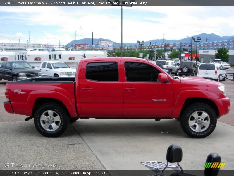 Radiant Red / Graphite Gray 2005 Toyota Tacoma V6 TRD Sport Double Cab 4x4
