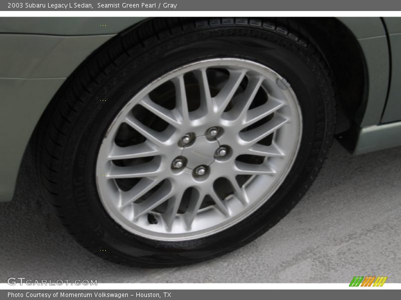 Seamist Green Pearl / Gray 2003 Subaru Legacy L Sedan
