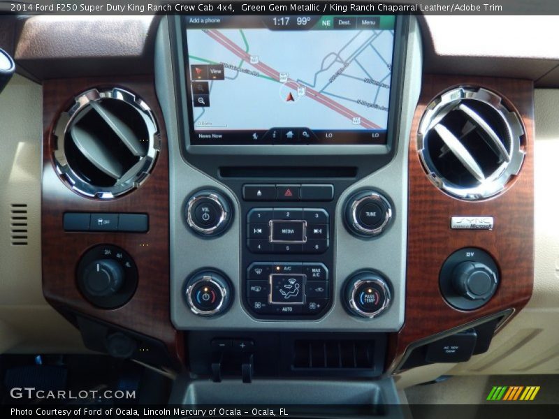 Navigation of 2014 F250 Super Duty King Ranch Crew Cab 4x4