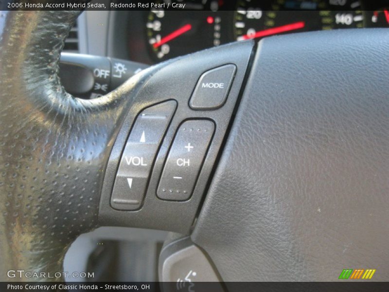 Redondo Red Pearl / Gray 2006 Honda Accord Hybrid Sedan