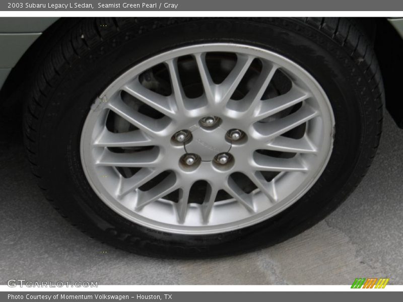 Seamist Green Pearl / Gray 2003 Subaru Legacy L Sedan