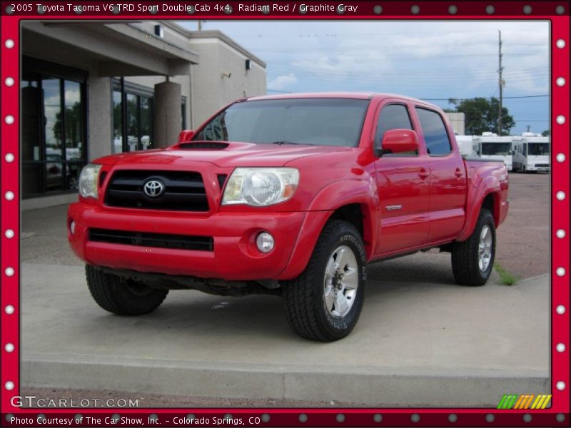 Radiant Red / Graphite Gray 2005 Toyota Tacoma V6 TRD Sport Double Cab 4x4