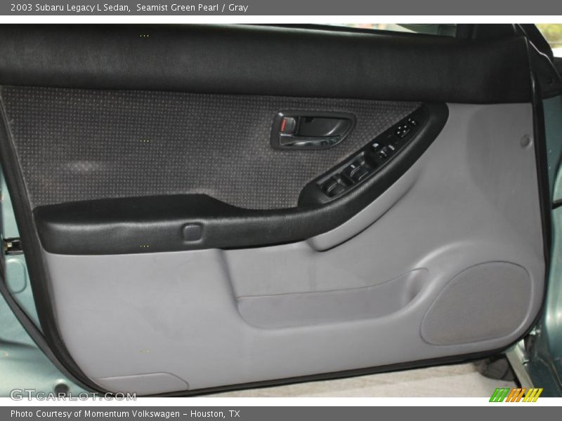 Seamist Green Pearl / Gray 2003 Subaru Legacy L Sedan