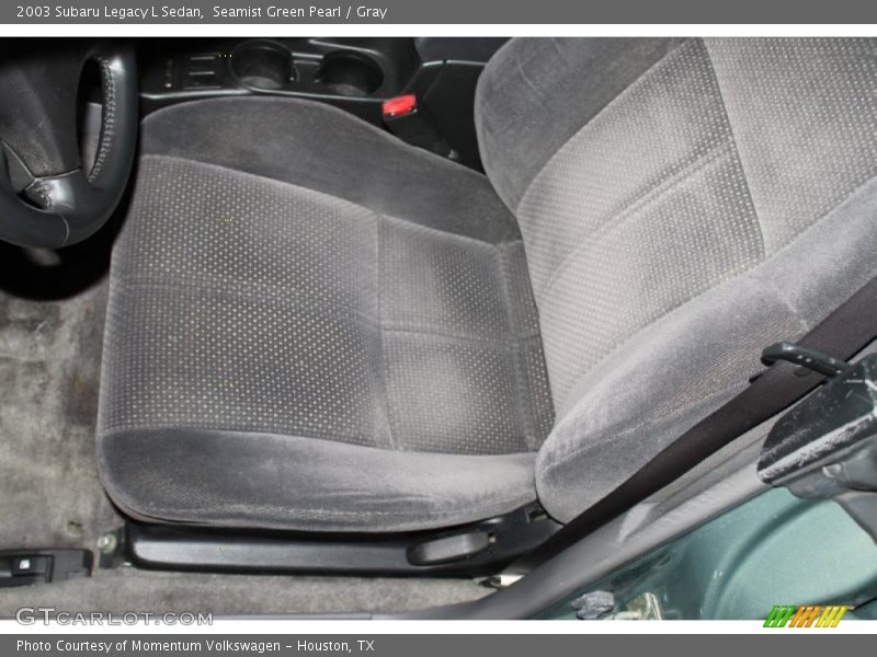 Seamist Green Pearl / Gray 2003 Subaru Legacy L Sedan
