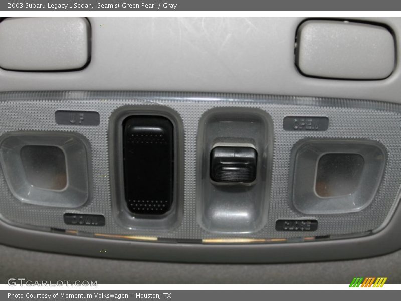 Seamist Green Pearl / Gray 2003 Subaru Legacy L Sedan