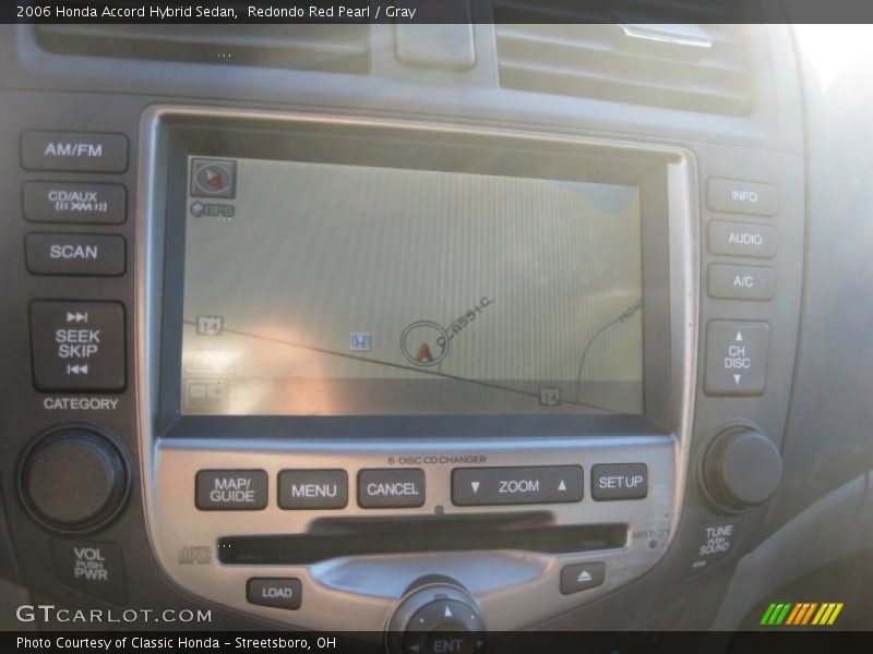 Redondo Red Pearl / Gray 2006 Honda Accord Hybrid Sedan