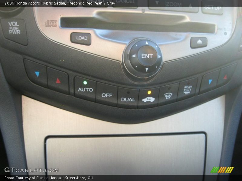 Redondo Red Pearl / Gray 2006 Honda Accord Hybrid Sedan