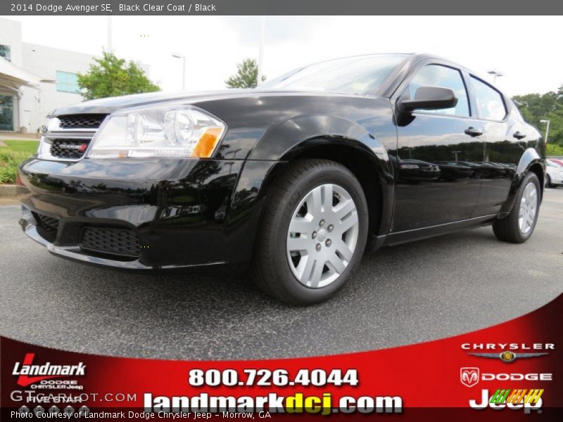 Black Clear Coat / Black 2014 Dodge Avenger SE