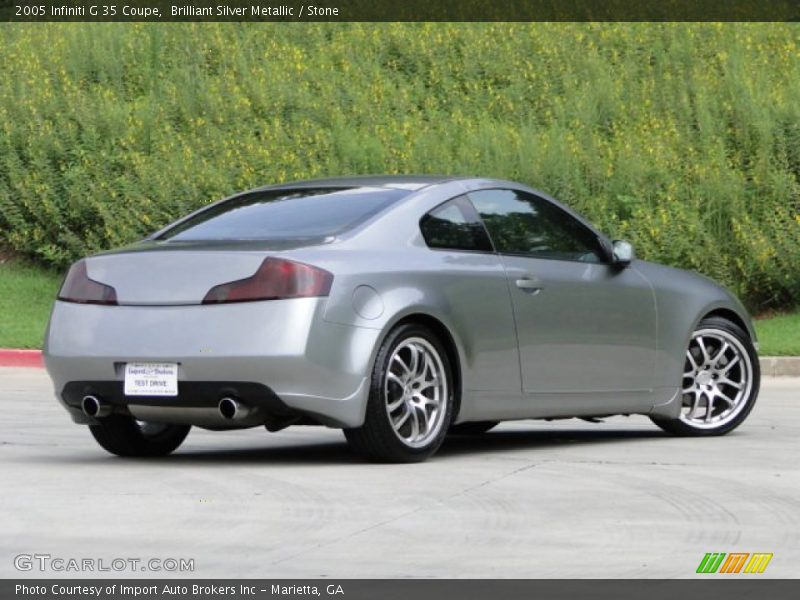 Brilliant Silver Metallic / Stone 2005 Infiniti G 35 Coupe