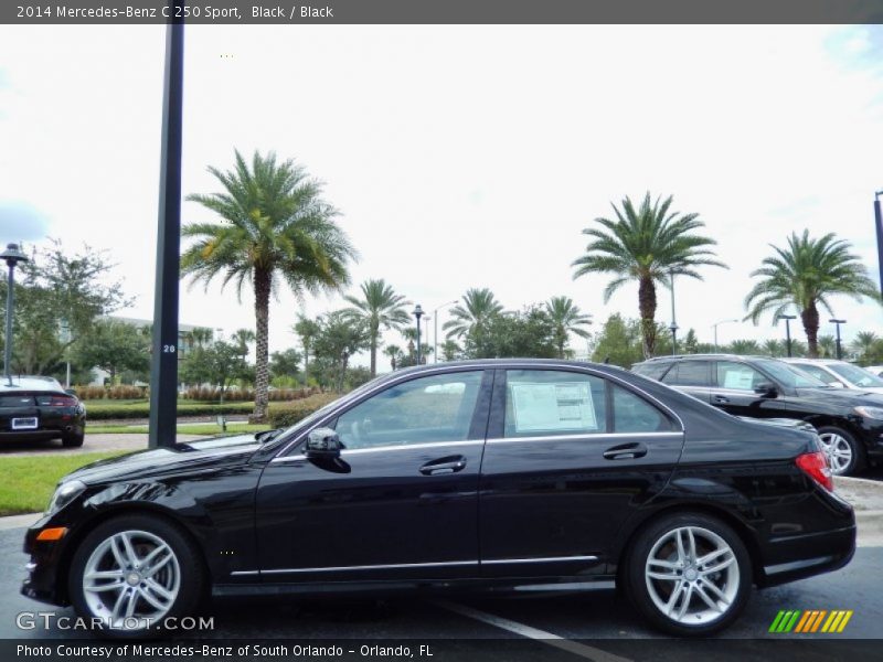 Black / Black 2014 Mercedes-Benz C 250 Sport