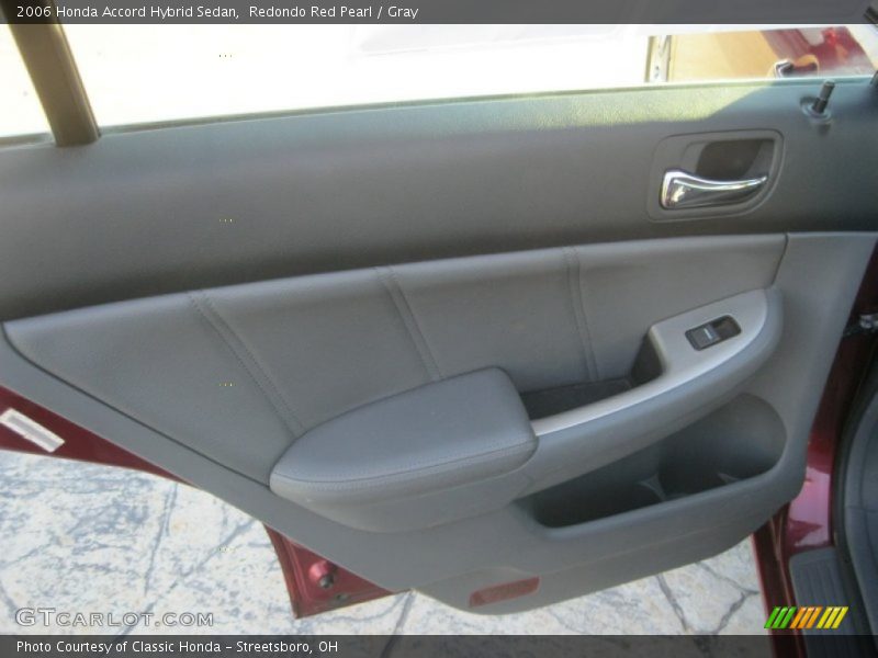 Redondo Red Pearl / Gray 2006 Honda Accord Hybrid Sedan