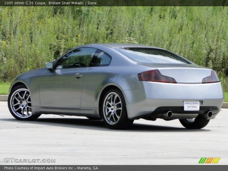 Brilliant Silver Metallic / Stone 2005 Infiniti G 35 Coupe