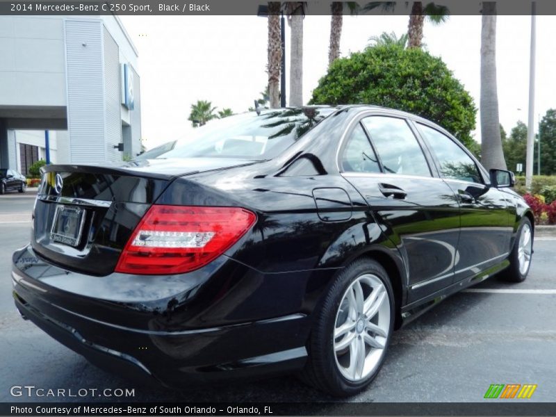 Black / Black 2014 Mercedes-Benz C 250 Sport