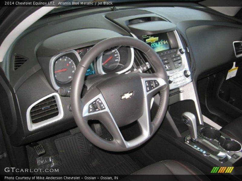 Atlantis Blue Metallic / Jet Black 2014 Chevrolet Equinox LTZ