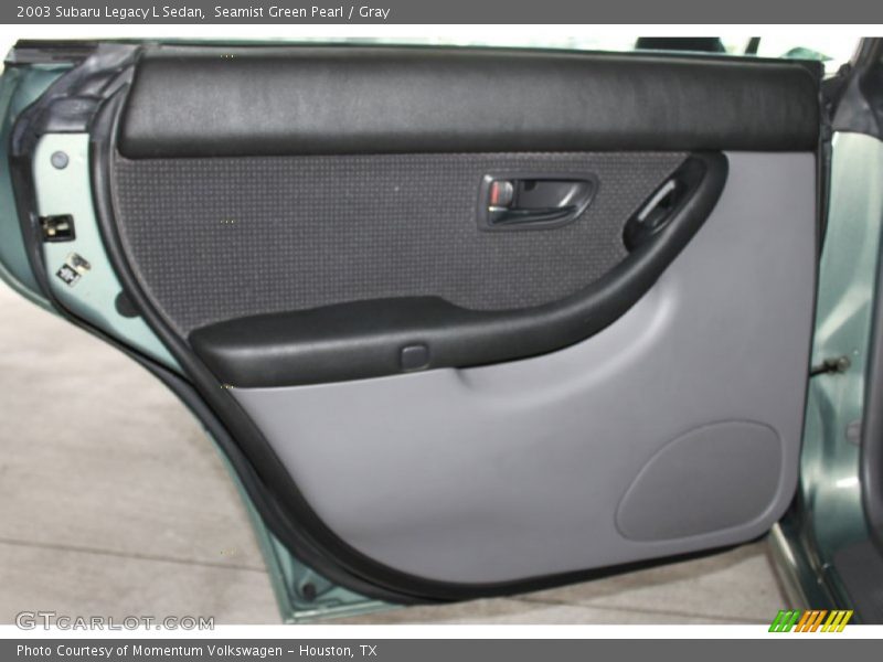 Seamist Green Pearl / Gray 2003 Subaru Legacy L Sedan