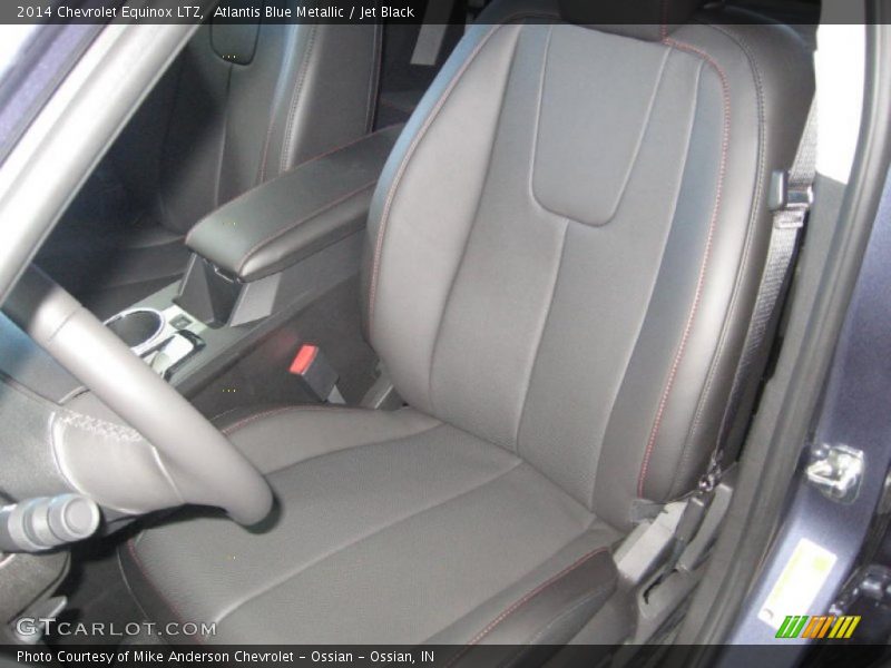 Atlantis Blue Metallic / Jet Black 2014 Chevrolet Equinox LTZ