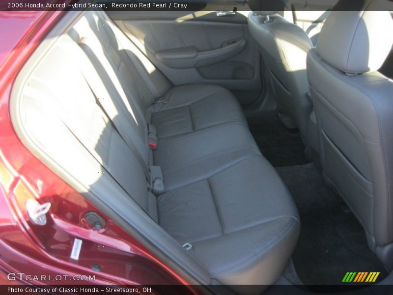 Redondo Red Pearl / Gray 2006 Honda Accord Hybrid Sedan