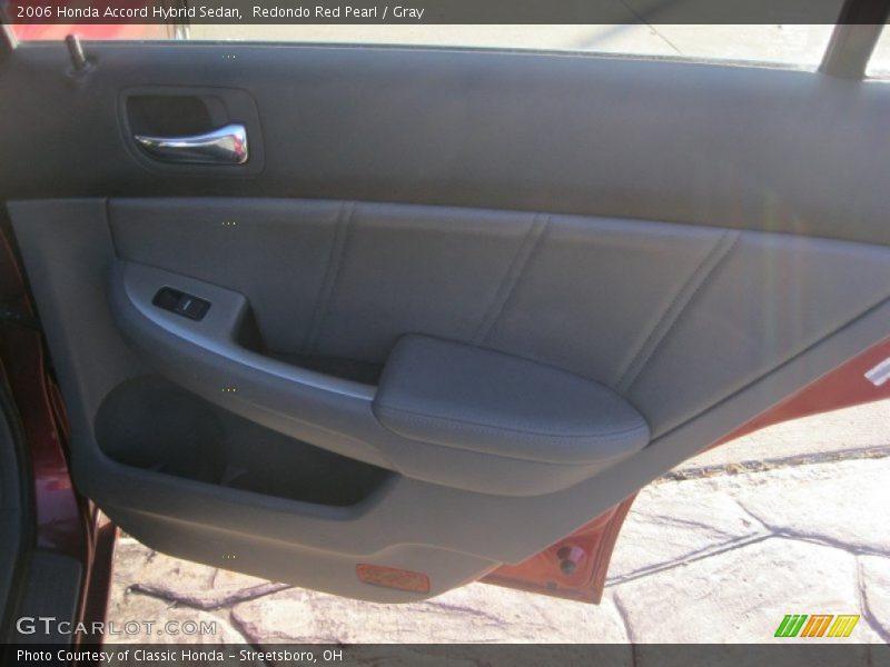 Redondo Red Pearl / Gray 2006 Honda Accord Hybrid Sedan