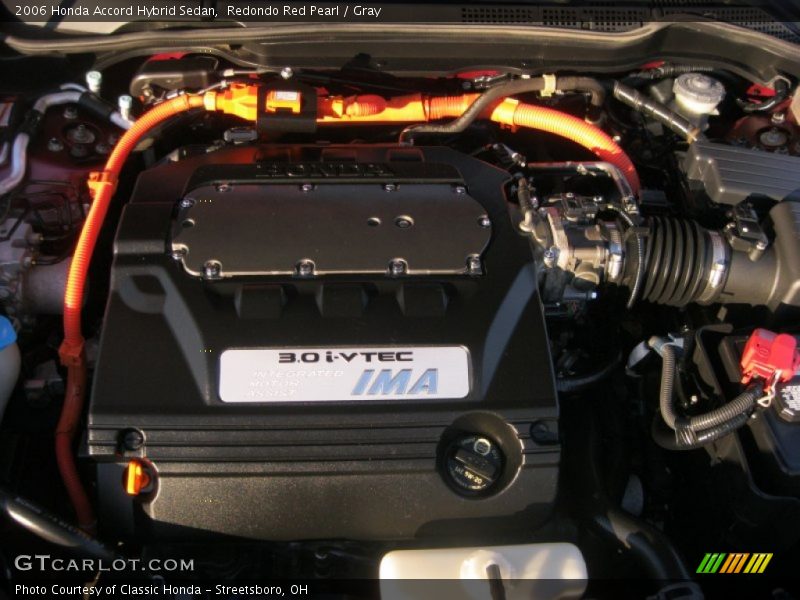  2006 Accord Hybrid Sedan Engine - 3.0 liter SOHC 24-Valve VTEC IMA V6 Gasoline/Electric Hybrid