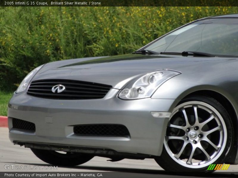Brilliant Silver Metallic / Stone 2005 Infiniti G 35 Coupe