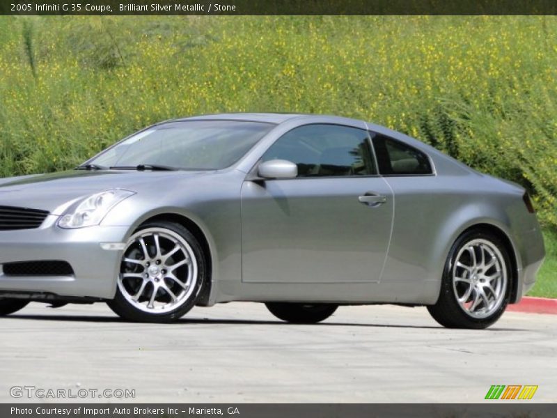 Brilliant Silver Metallic / Stone 2005 Infiniti G 35 Coupe