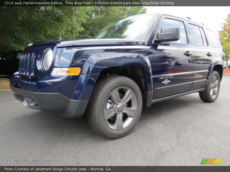 True Blue Pearl / Freedom Edition Dark Slate Gray/Silver Stitching 2014 Jeep Patriot Freedom Edition