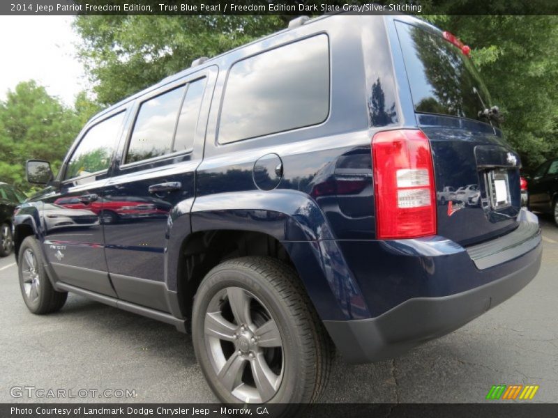 True Blue Pearl / Freedom Edition Dark Slate Gray/Silver Stitching 2014 Jeep Patriot Freedom Edition