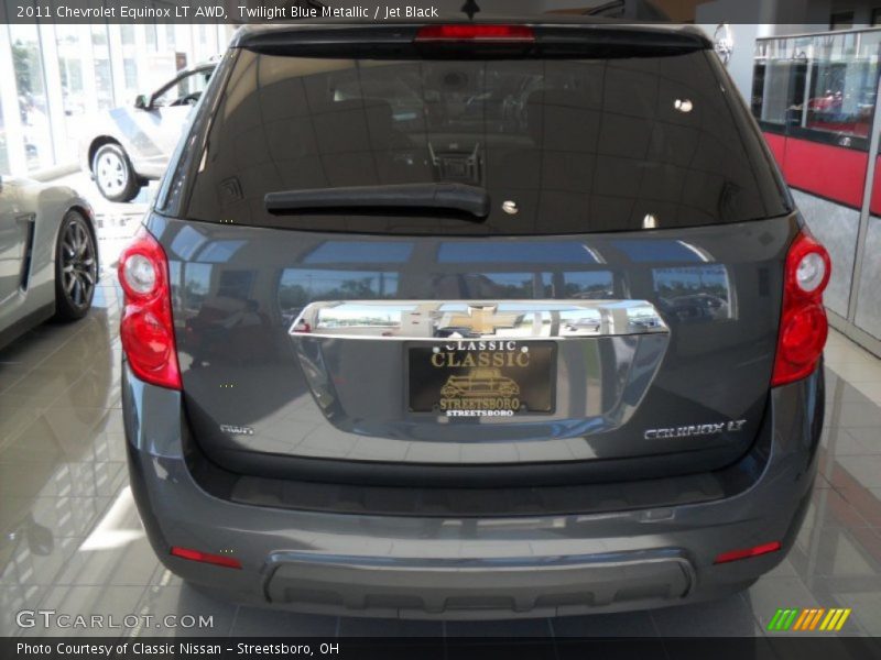 Twilight Blue Metallic / Jet Black 2011 Chevrolet Equinox LT AWD